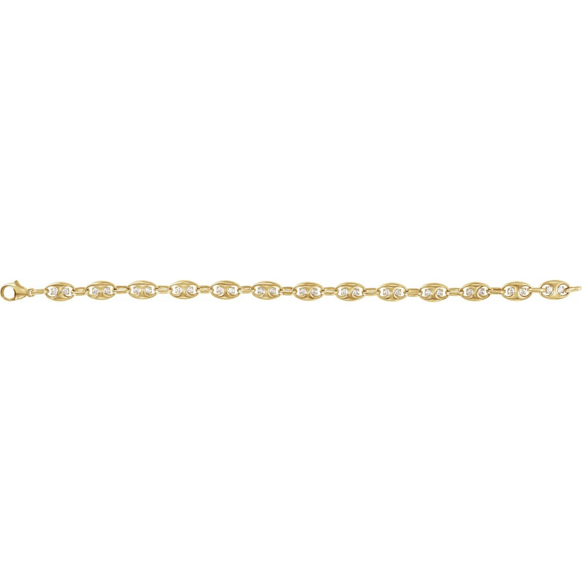 1 CTW Lab-Grown Diamond Mariner Link 7 1/2" Bracelet