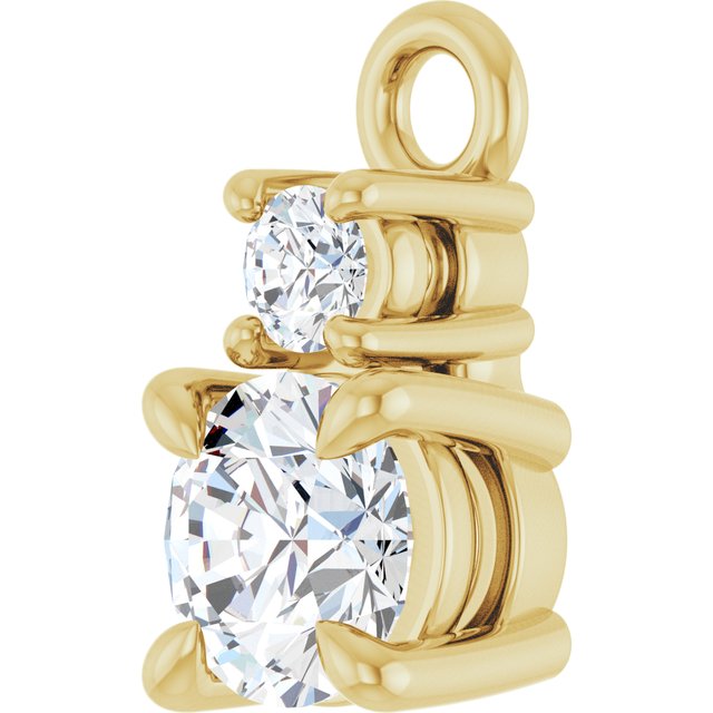 1/4 CTW Lab-Grown Diamond Dangle, 4.1 mm x 8.5 mm