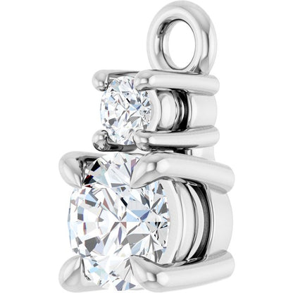 1/4 CTW Lab-Grown Diamond Dangle, 4.1 mm x 8.5 mm