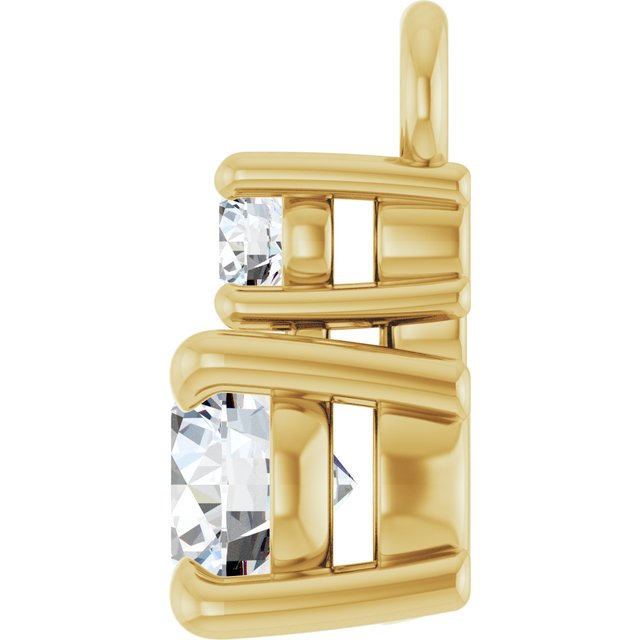 1/4 CTW Natural Diamond Dangle, 4.1 mm x 8.5 mm