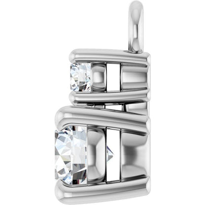 1/4 CTW Lab-Grown Diamond Dangle, 4.1 mm x 8.5 mm