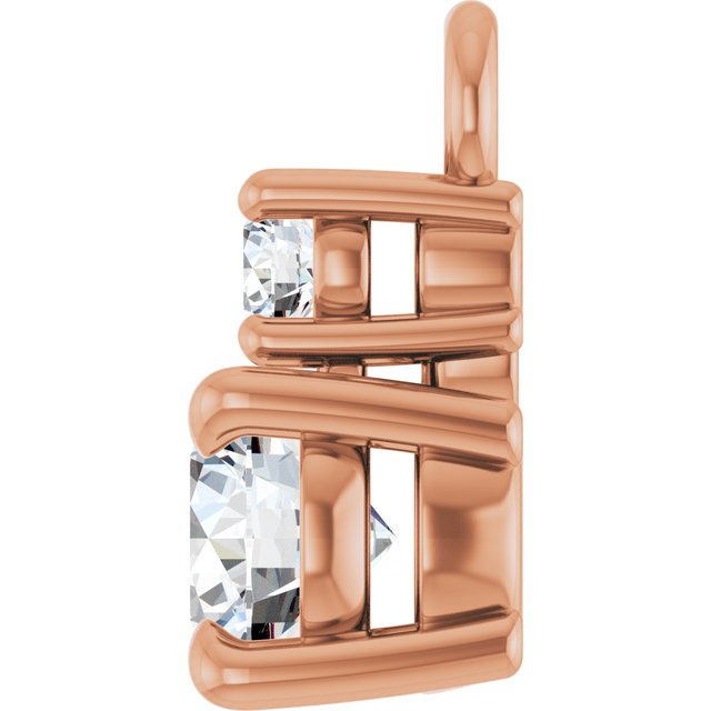 1/4 CTW Lab-Grown Diamond Dangle, 4.1 mm x 8.5 mm