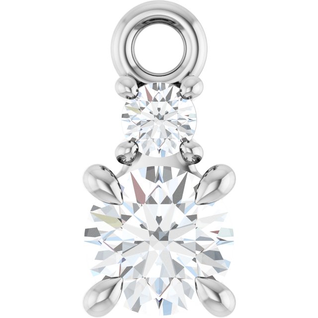1/4 CTW Natural Diamond Dangle, 4.1 mm x 8.5 mm