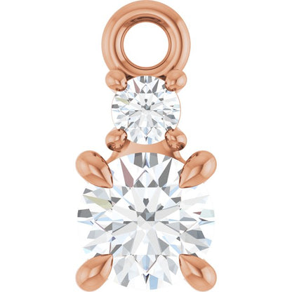 1/4 CTW Lab-Grown Diamond Dangle, 4.1 mm x 8.5 mm