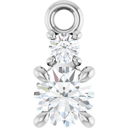 1/4 CTW Lab-Grown Diamond Dangle, 4.1 mm x 8.5 mm