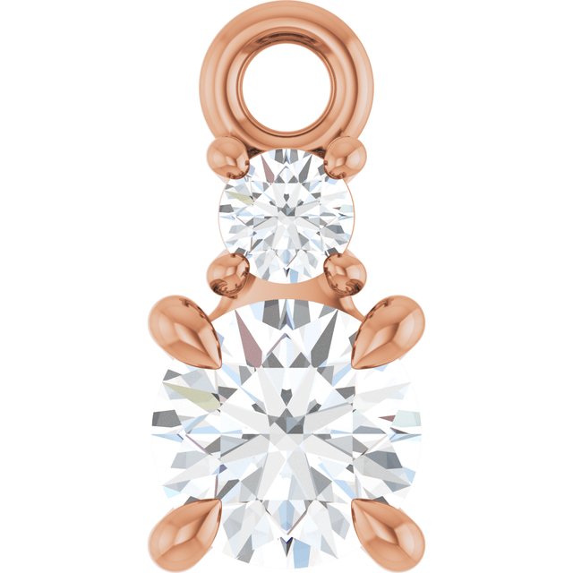 1/4 CTW Natural Diamond Dangle, 4.1 mm x 8.5 mm