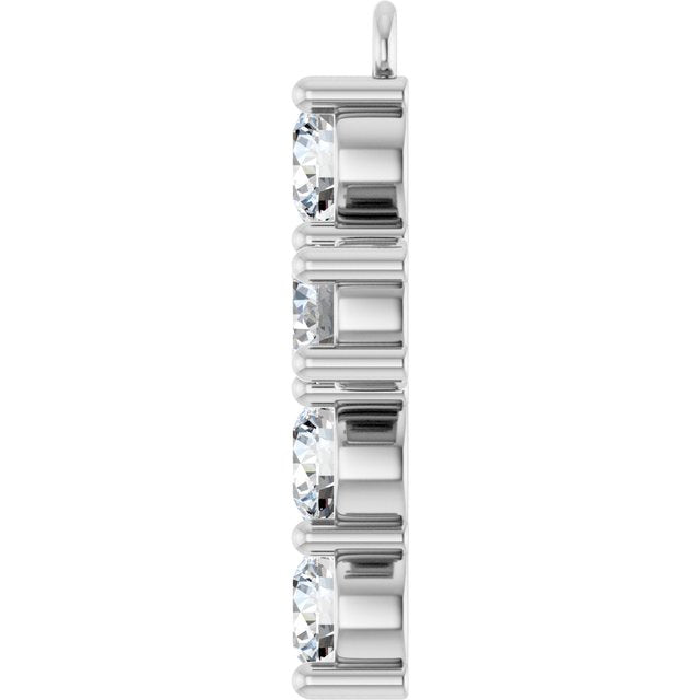 1 CTW Lab-Grown Diamond Cross Dangle