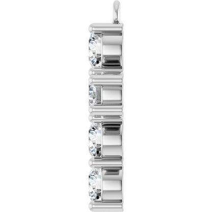 1 CTW Lab-Grown Diamond Cross Dangle