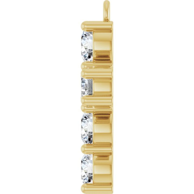 1 CTW Lab-Grown Diamond Cross Dangle