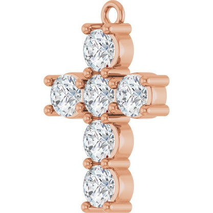 1 CTW Natural Diamond Cross Dangle