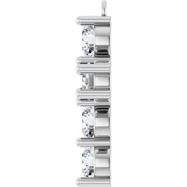 2 CTW Natural Diamond Cross Dangle