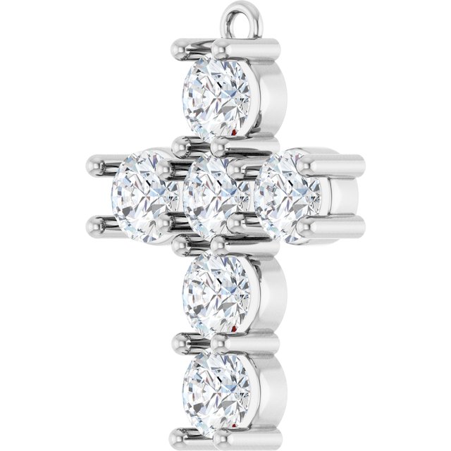 2 CTW Natural Diamond Cross Dangle