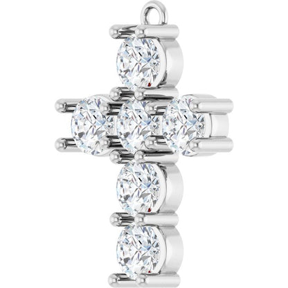 2 CTW Natural Diamond Cross Dangle