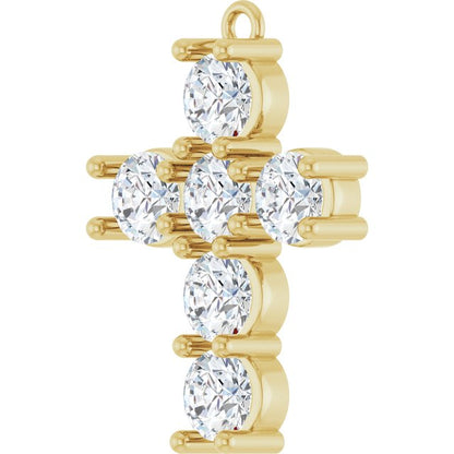 2 CTW Natural Diamond Cross Dangle