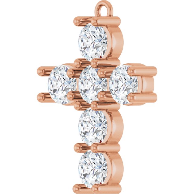 2 CTW Natural Diamond Cross Dangle