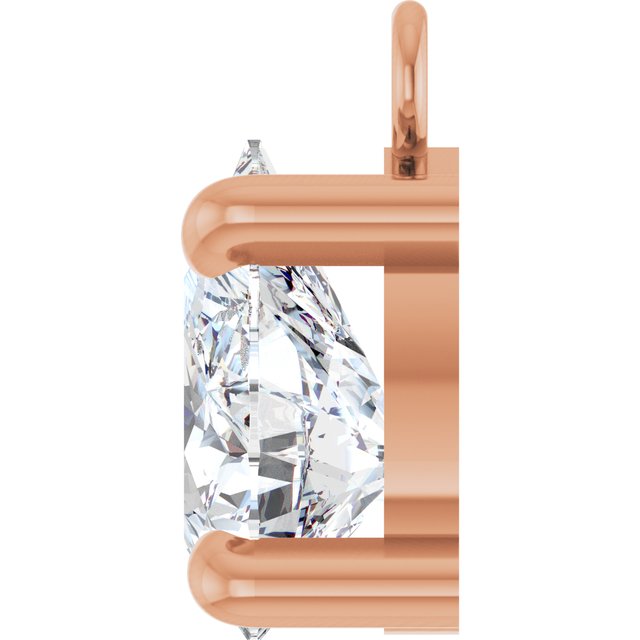 1/2 CT Natural Diamond Dangle, 5.4 mm x 8.9 mm