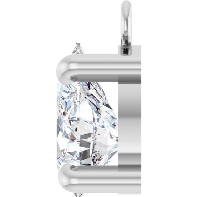 1/2 CT Lab-Grown Diamond Dangle, 5.4 mm x 8.9 mm