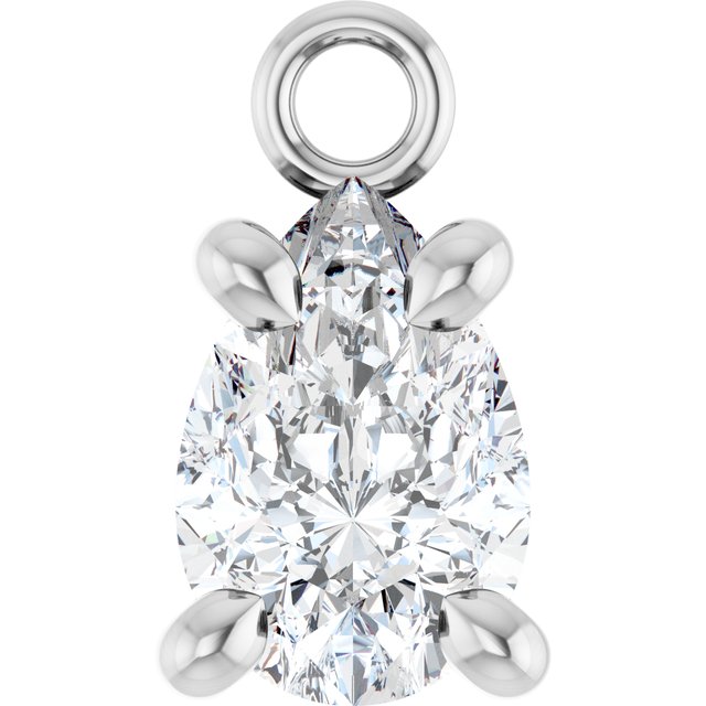 1/3 CT Lab-Grown Diamond Dangle, 4.5 mm x 7.9 mm