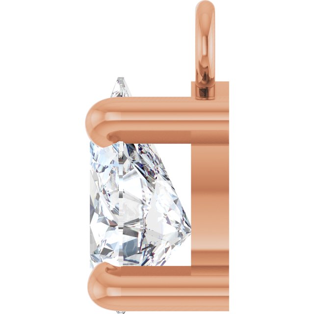 1/3 CT Lab-Grown Diamond Dangle, 4.5 mm x 7.9 mm