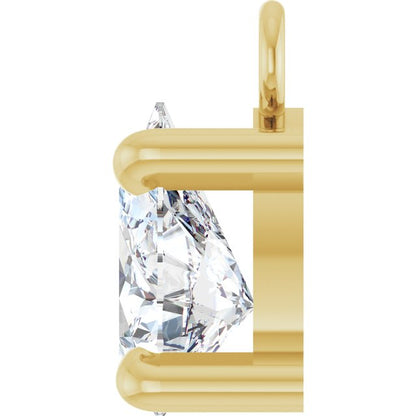 1/3 CT Lab-Grown Diamond Dangle, 4.5 mm x 7.9 mm