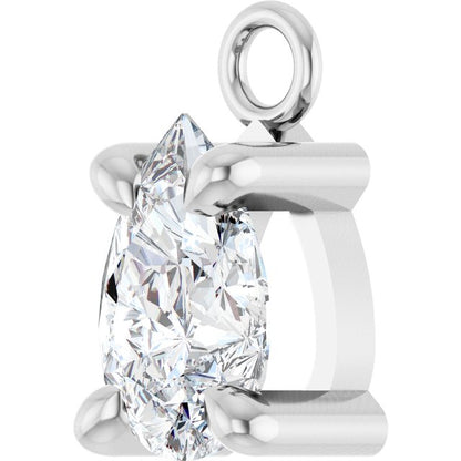 1/3 CT Natural Diamond Dangle