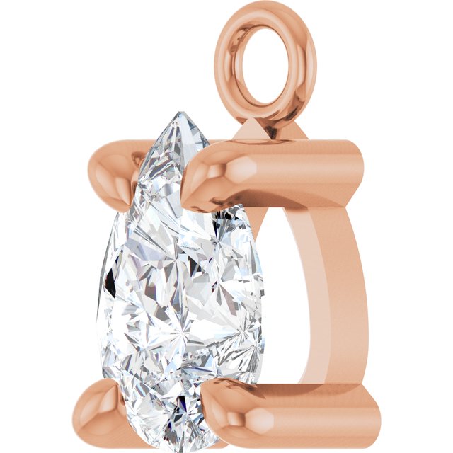 1/3 CT Natural Diamond Dangle