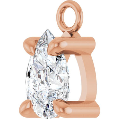 1/3 CT Natural Diamond Dangle