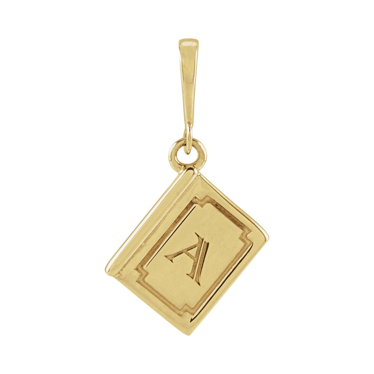 Engravable Book Pendant