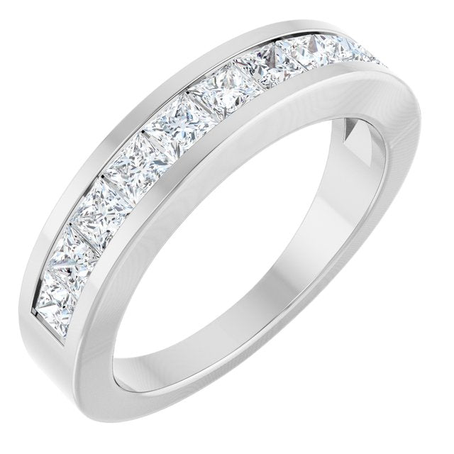 1 CTW Natural Diamond Channel-Set Anniversary Band