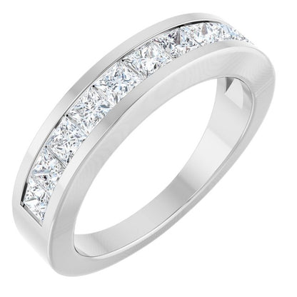 1 CTW Natural Diamond Channel-Set Anniversary Band