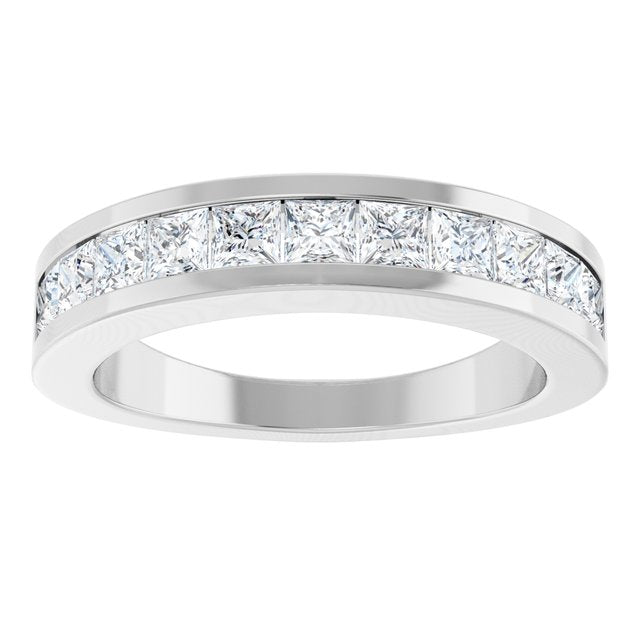 1 CTW Natural Diamond Channel-Set Anniversary Band