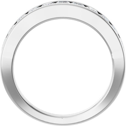 1 CTW Natural Diamond Channel-Set Anniversary Band