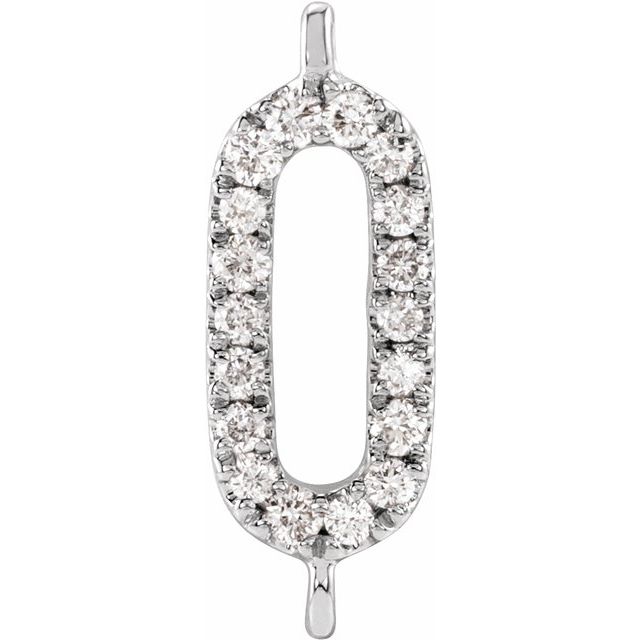 .06 CTW Natural Diamond Link, 5.69 mm x 11.76 mm