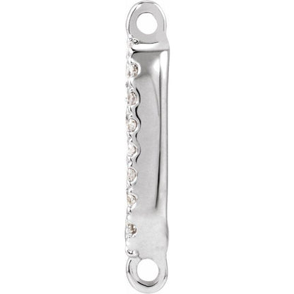 .06 CTW Natural Diamond Link, 5.69 mm x 11.76 mm