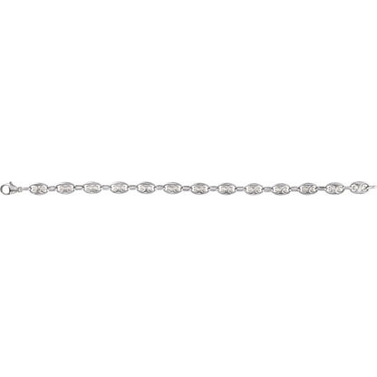 1 CTW Lab-Grown Diamond Mariner Link 7 1/2" Bracelet