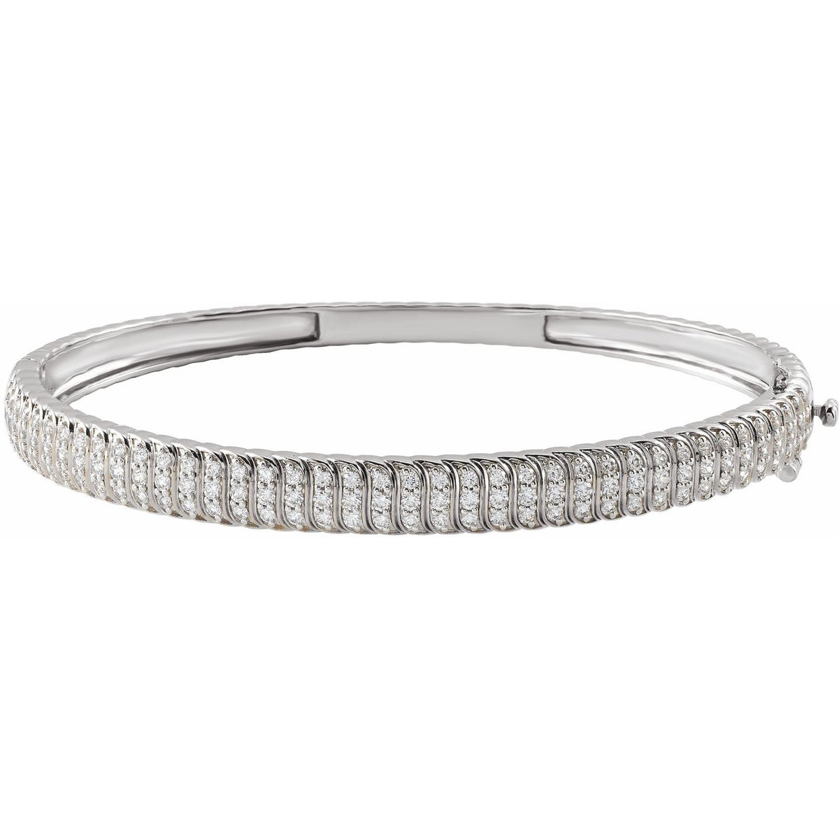 1 3/8 CTW Lab-Grown Diamond Bangle 7" Bracelet