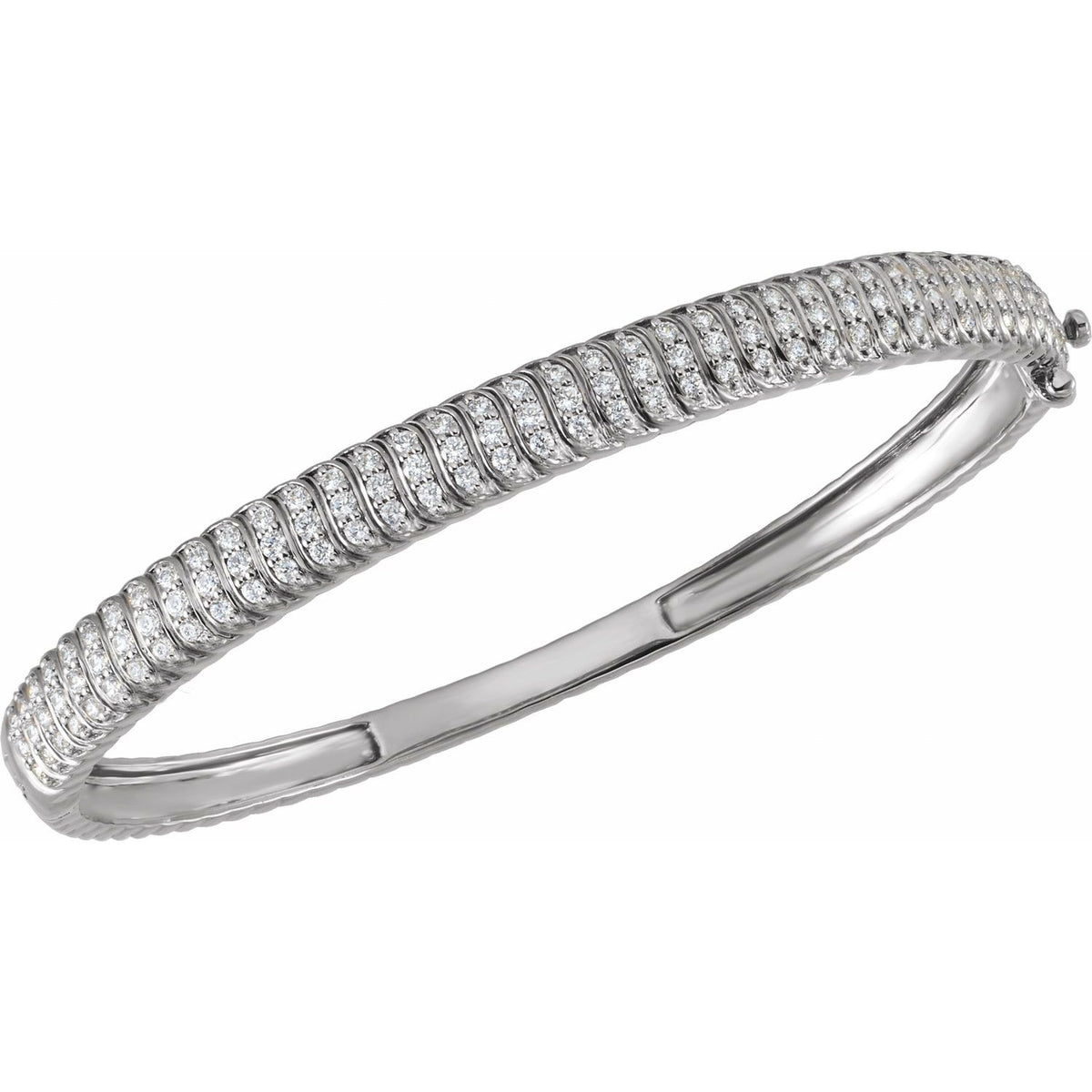 1 3/8 CTW Lab-Grown Diamond Bangle 7" Bracelet