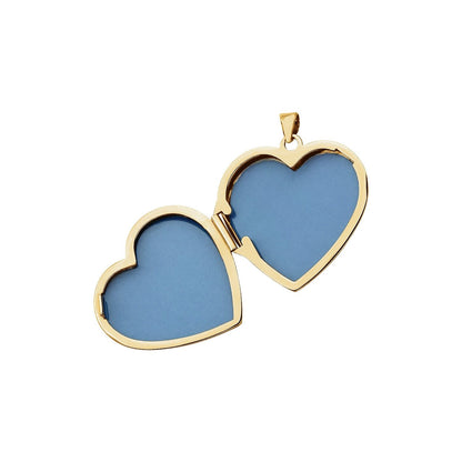 Engravable Heart Locket, 28.4 x 23.6 mm