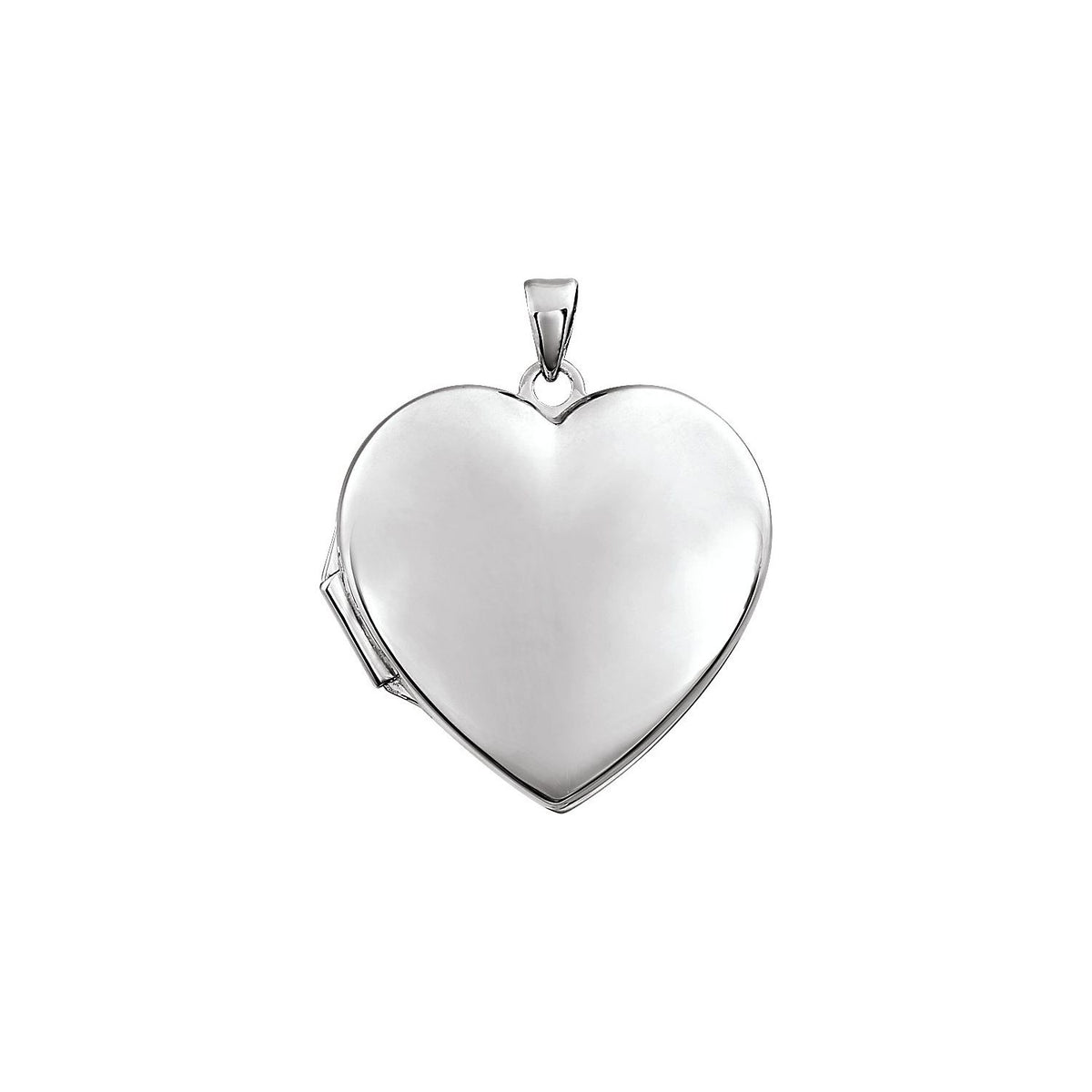 Engravable Heart Locket, 28.4 x 23.6 mm
