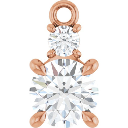 7/8 CTW Lab-Grown Diamond Dangle, 6 mm x 11.1 mm