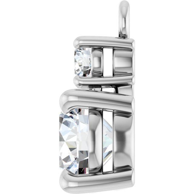 7/8 CTW Lab-Grown Diamond Dangle, 6 mm x 11.1 mm