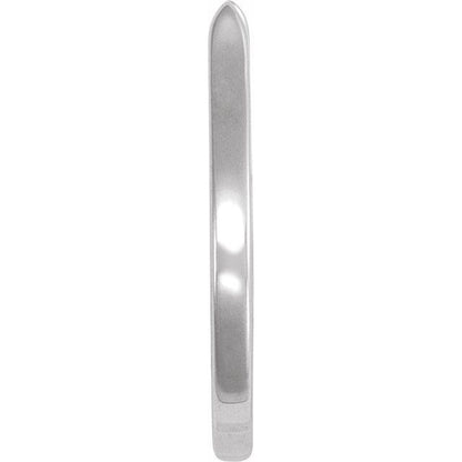 18K White Gold Band # 1