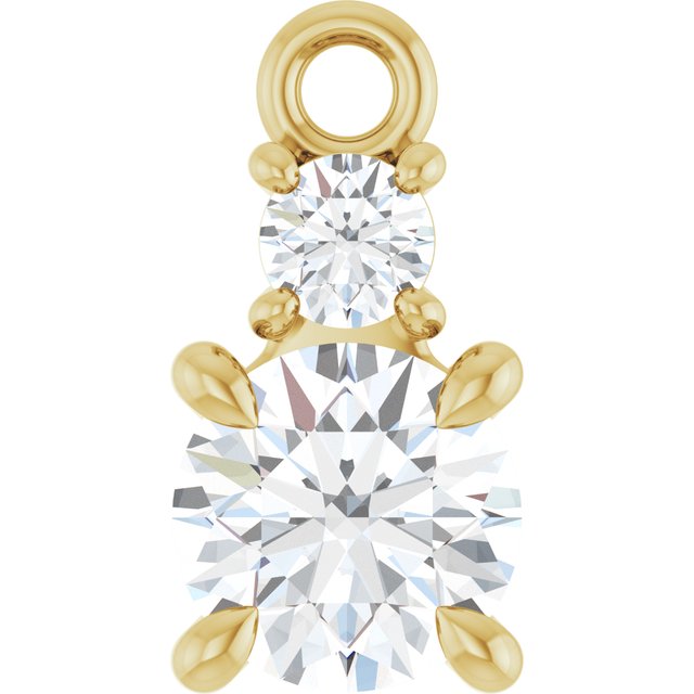 1/2 CTW Lab-Grown Diamond Dangle
