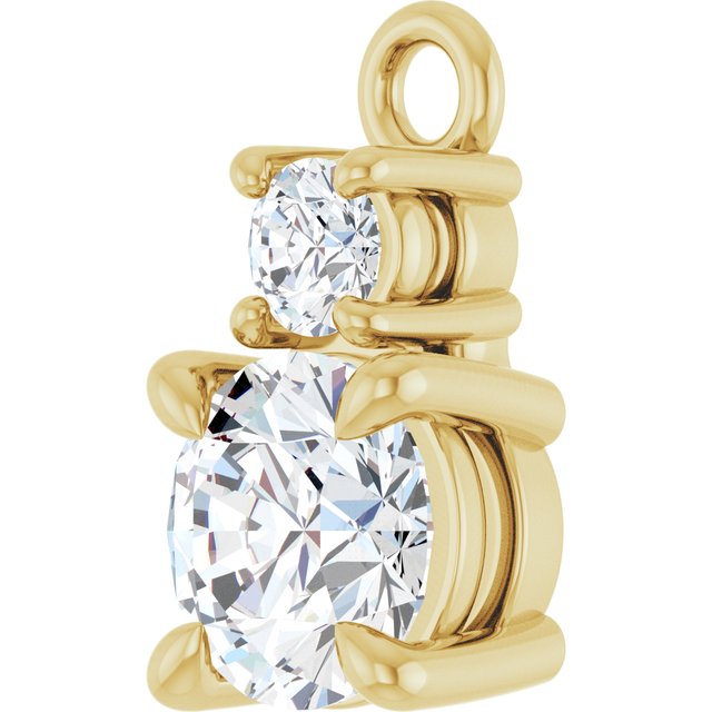 1/2 CTW Lab-Grown Diamond Dangle