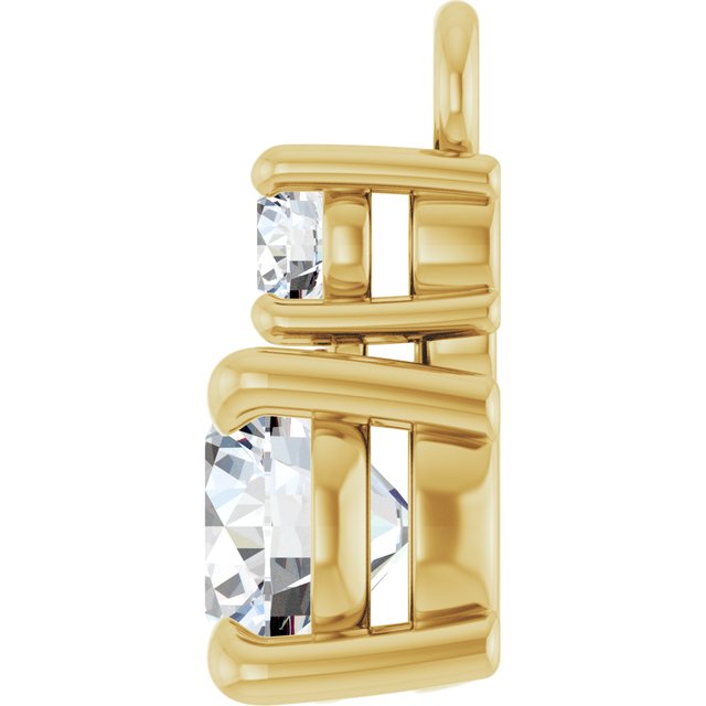 1/2 CTW Lab-Grown Diamond Dangle