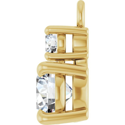 1/2 CTW Lab-Grown Diamond Dangle