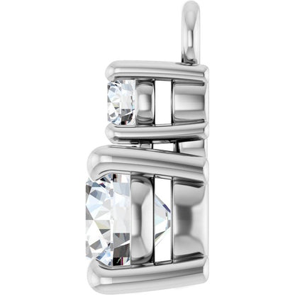 1/2 CTW Lab-Grown Diamond Dangle