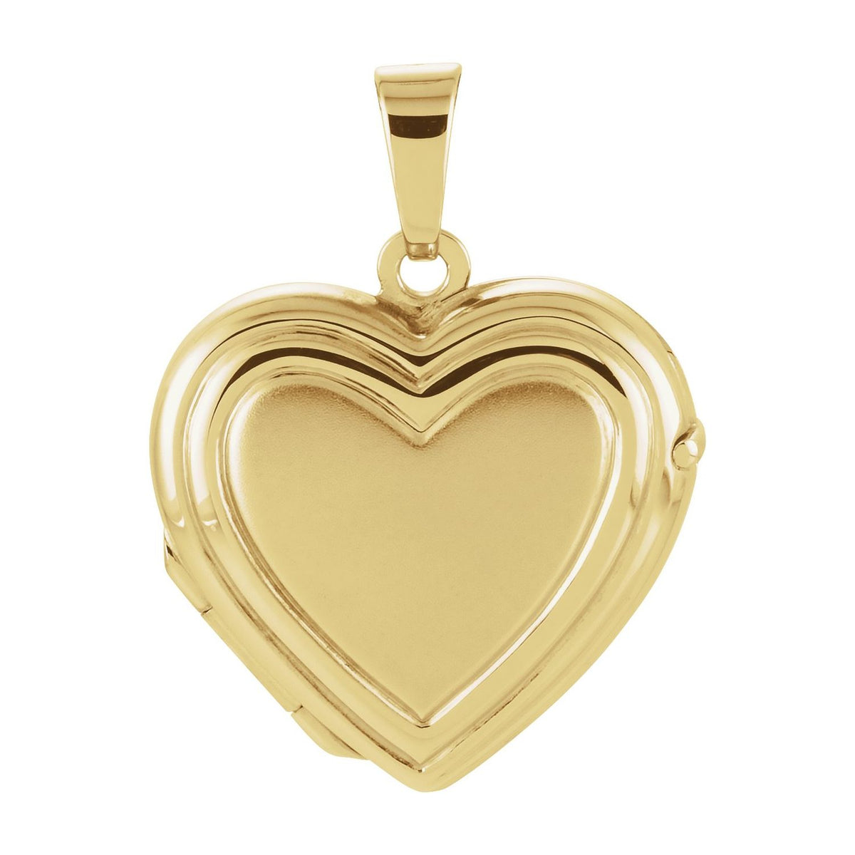 14K Yellow Gold 22x17 mm Heart Locket