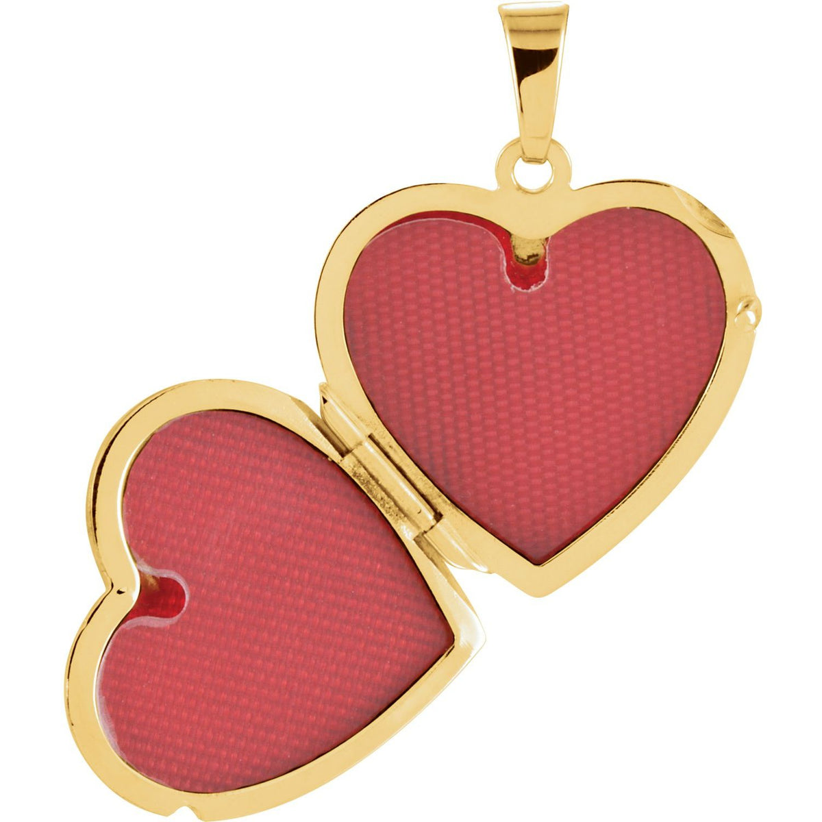 14K Yellow Gold 22x17 mm Heart Locket