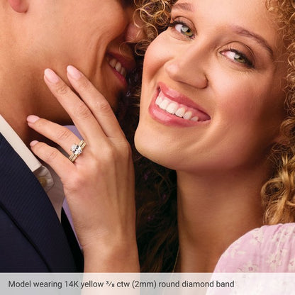 1/2 CTW Lab-Grown Diamond French-Set Anniversary Band